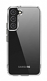 Eiroo Metal Serisi Samsung Galaxy S22 5G Silikon Kenarl effaf Rubber Klf