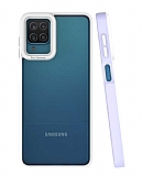 Eiroo Mima Samsung Galaxy A12 / M12 Kamera Korumalı Lila Rubber Kılıf