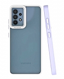 Eiroo Mima Samsung Galaxy A32 4G Kamera Korumalı Lila Rubber Kılıf