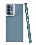 Eiroo Mima Samsung Galaxy A32 4G Kamera Korumalı Koyu Yeşil Rubber Kılıf