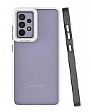 Eiroo Mima Samsung Galaxy A52 Kamera Korumalı Siyah Rubber Kılıf