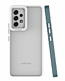Eiroo Mima Samsung Galaxy A53 5G Kamera Korumalı Koyu Yeşil Rubber Kılıf