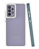 Eiroo Mima Samsung Galaxy A52 5G Kamera Korumalı Koyu Yeşil Rubber Kılıf