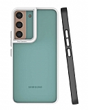 Eiroo Mima Samsung Galaxy S22 Plus 5G Kamera Korumalı Siyah Rubber Kılıf