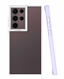 Eiroo Mima Samsung Galaxy S22 Ultra 5G Kamera Korumalı Lila Rubber Kılıf