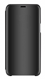 Eiroo Mirror Cover Samsung Galaxy A9 2018 Aynalı Kapaklı Siyah Kılıf