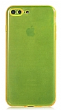 Eiroo Mun iPhone 7 Plus / 8 Plus Şeffaf Sarı Silikon Kılıf
