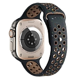 Eiroo New Series Apple Watch Silikon Siyah Kordon (44mm)