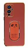 Eiroo OnePlus 9 Baby Panda Standl Krmz Silikon Klf