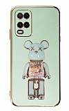 Eiroo Oppo A54 4G Candy Bear Standl Yeil Silikon Klf