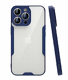 Eiroo Painted iPhone 14 Pro Lacivert Silikon Kılıf