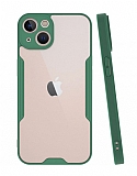 Eiroo Painted iPhone 13 Mini Kamera Korumal Yeil Klf