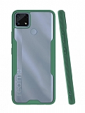 Eiroo Painted Realme C25s Kamera Korumalı Yeşil Kılıf