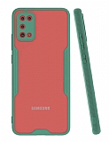 Eiroo Painted Samsung Galaxy A02s Kamera Korumal Yeil Klf