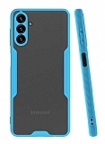 Eiroo Painted Samsung Galaxy A04s Kamera Korumalı Mavi Kılıf