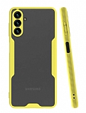 Eiroo Painted Samsung Galaxy A04s Kamera Korumalı Sarı Kılıf
