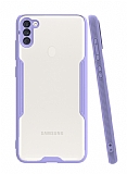 Eiroo Painted Samsung Galaxy A11 Mor Silikon Kılıf