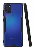 Eiroo Painted Samsung Galaxy A21s Siyah Silikon Kılıf
