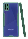 Eiroo Painted Samsung Galaxy A31 Yeşil Silikon Kılıf