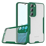 Eiroo Painted Samsung Galaxy S23 Plus Kamera Korumalı Yeşil Silikon Kılıf