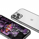 Eiroo Pixel iPhone 13 Pro Max Siyah Rubber Kılıf