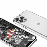 Eiroo Pixel iPhone 13 Pro Silver Rubber Kılıf