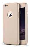Eiroo Protect Fit iPhone 6 / 6S 360 Derece Koruma Gold Rubber Kılıf