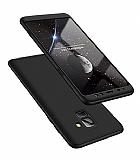Zore GKK Ays Samsung Galaxy A8 2018 360 Derece Koruma Siyah Rubber Kılıf