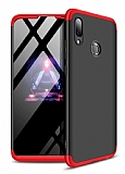 Zore GKK Ays Samsung Galaxy M20 360 Derece Koruma Siyah-Kırmızı Rubber Kılıf