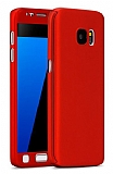 Zore GKK Ays Samsung Galaxy S6 360 Derece Koruma Kırmızı Rubber Kılıf