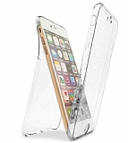 Eiroo Protection iPhone 7 / 8 360 Derece Koruma Şeffaf Silikon Kılıf