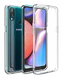 Eiroo Protection Samsung Galaxy A10S 360 Derece Koruma effaf Silikon Klf