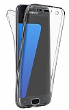 Eiroo Protection Samsung Galaxy S7 Edge 360 Derece Koruma Şeffaf Silikon Kılıf