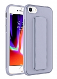 Eiroo Qstand iPhone 7 / 8 Gri Silikon Kılıf