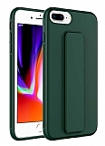 Eiroo Qstand iPhone 7 Plus / 8 Plus Yeşil Silikon Kılıf