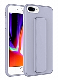 Eiroo Qstand iPhone 7 Plus / 8 Plus Gri Silikon Kılıf