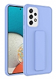 Eiroo Qstand Samsung Galaxy A52 / A52 5G Lila Silikon Kılıf