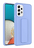 Eiroo Qstand Samsung Galaxy A53 5G Lila Silikon Kılıf