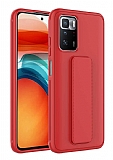Eiroo Qstand Xiaomi Redmi 10 Krmz Silikon Klf