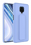 Eiroo Qstand Xiaomi Redmi Note 9S Lila Silikon Klf