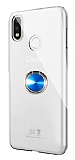 Eiroo Ring Crystal Casper Via A3 Yüzüklü Mavi Silikon Kılıf