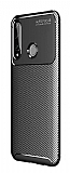 Eiroo Rugged Carbon Huawei Y6p Siyah Silikon Kılıf