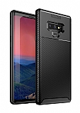 Eiroo Rugged Carbon Samsung Galaxy Note 9 Siyah Silikon Klf