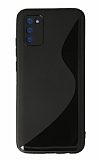 Eiroo S Line Samsung Galaxy A02s Siyah Silikon Kılıf