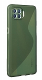 Eiroo S Line Oppo Reno4 Lite Yeşil Silikon Kılıf
