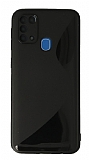 Eiroo S Line Samsung Galaxy M31 Siyah Silikon Kılıf