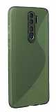 Eiroo S Line Xiaomi Redmi Note 8 Pro Yeşil Silikon Kılıf