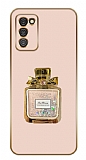 Eiroo Samsung Galaxy A02s Kare Parfüm Pembe Silikon Kılıf