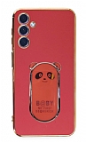 Eiroo Samsung Galaxy A24 4G Baby Panda Standl Krmz Silikon Klf