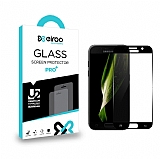 Eiroo Samsung Galaxy A3 2017 Tempered Glass Siyah Full Cam Ekran Koruyucu